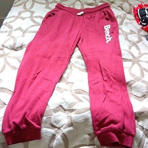 Maroon sweatpants for girls from bench